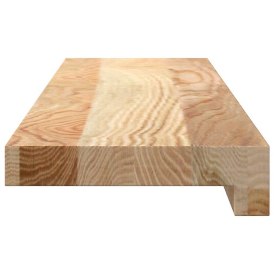 vidaXL Vinduskarmer 2 stk ubehandlet 70x15x2 cm heltre eik