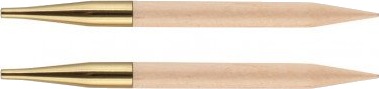 Knitpro Knitpro Basix Birch Utskiftbare Rundpinner Bjørk 13Cm 5.50Mm Us9