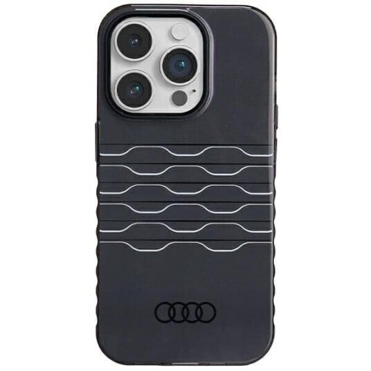 Deksel Audi Iml Magsafe Deksel Iphone 14 Pro 6.1" Svart/Svart Hardcase Au-Imlmip14p-A6/D3-Bk