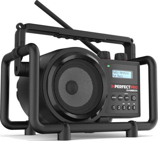 PerfectPro DABBOX Byggeradio uten batteri (DAB+/FM/AUX/Bluetooth) PerfectPro DABBOX Byggeradio uten batteri (DAB+/FM/AUX/Bluetooth)