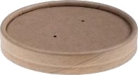 Paplåg Ø91 Mm Kraft Pap/Cpla Brun Til Bæger Soup To Go,20 Pk X 25 Stk/Krt