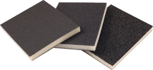 Cool Abrasives Slipesvamper Sort Fleksibel 124x98x12mm 50stk C100