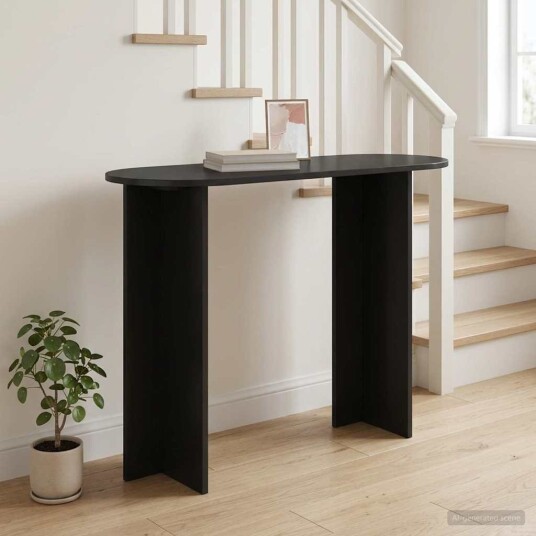 vidaXL Konsollbord Svart eik 100 x 39,5 x 75 cm Konstruert tre