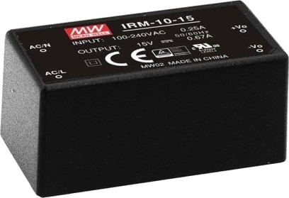 Mean Well Irm-10-24 10 W 85 264 V Svart Rohs Ite En/Ul/Iec 60950 25.4 Mm