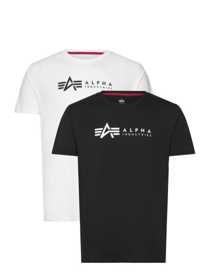 Alpha Industries Alpha Label T Shirt 2 Pack   Multi/patterned   XL