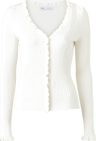 Mango - Cardigan Azucena - Hvit