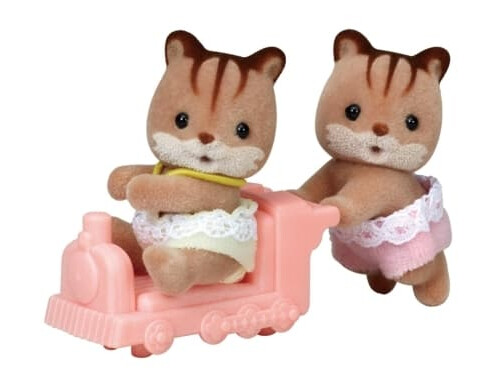 Sylvanian Families Valnøtt Ekorntvillinger - Lekefigur Set
