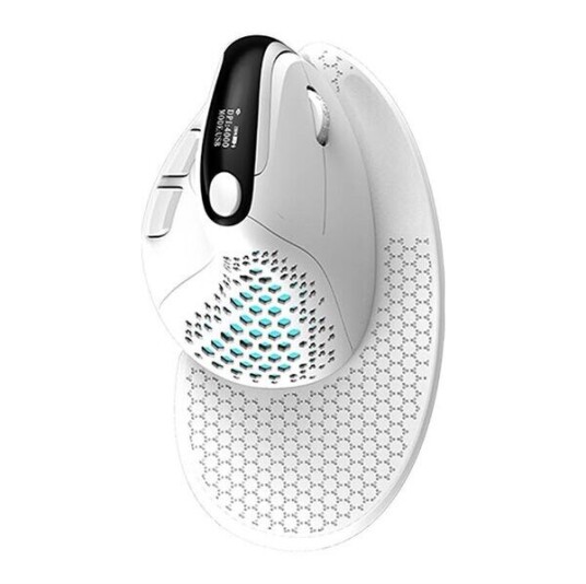 DeLUX M618XSD Wireless Vertical Mouse - Ergonomisk mus - Hvit DeLUX M618XSD Wireless Vertical Mouse - Ergonomisk mus - Hvit