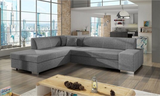 Seksjonssofa Eltap Porto 278x217x74 cm Sawana 21 Grå Venstre Seksjonssofa Eltap Porto 278x217x74 cm Sawana 21 Grå Venstre