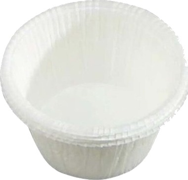 Muffin Form Rund Højde 35 Mm Indvendig Diameter 50.0 Mm Pergamentpapir Hvid Pakke A 200 Stk W/Ed