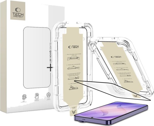 Tech-Protect Quick Set AR+ Antirefleks Skjermbeskytter for Samsung Galaxy S26 Ultra - Svart