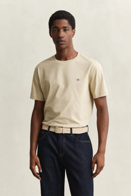 Gant Klassisk t skjorte i regular fit OAT BEIGE XXXL