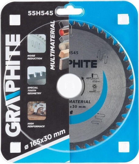 Graphite 55H545 Sirkelsagblad - 165x30mm, 40 tenner
