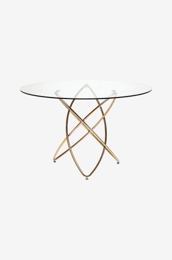 KARE Design Spisebord Molekular diameter 120 cm Gull