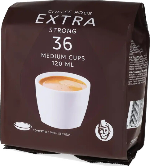 Kaffekapslen | Extra Strong medium kopp 36 puter til Senseo