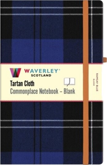 Ramsay Blue Tartan Blank Hardback Notebook: Large 21 x 13cm Ramsay Blue Tartan Blank Hardback Notebook: Large 21 x 13cm