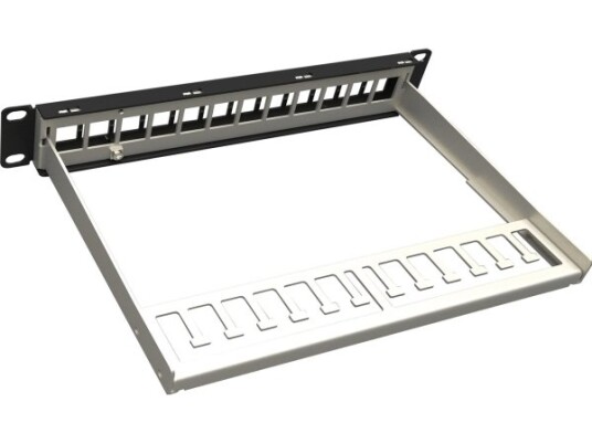 Solarix Universal Åpent Patchpanel 10" 1U For 12 Solarix Nøkkelkrakker