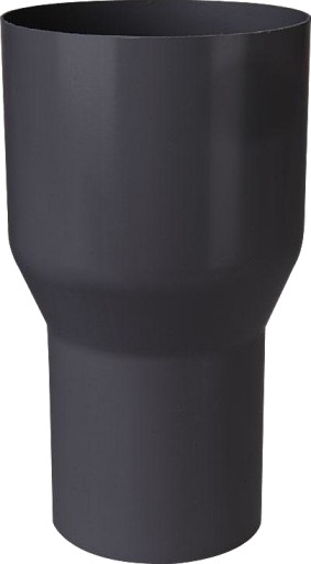 Plastmo overgang Ø90x75mm, grafitt Grå