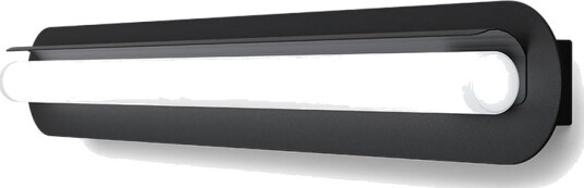 Royale vegglampe for baderom 60 cm 8W 3000 Kelvin   Dimbar   Svart