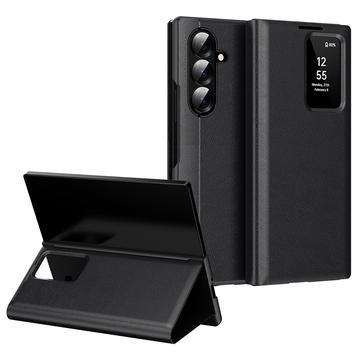 Samsung Galaxy Z Fold7 Smart Clear View Flip deksel med kortspor   Svart