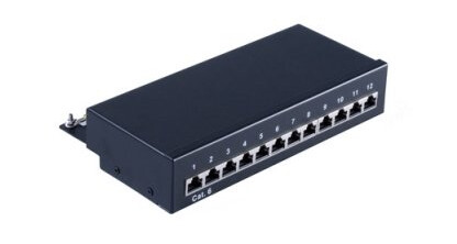 Shiverpeaks Bs75072 Rj-45 Cat6 Sort Metall 1U 212 Mm