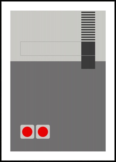 Retro Gaming Console Plakat / 30x40