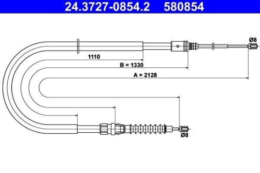 Bremsewire ATE 24.3727 0854.2