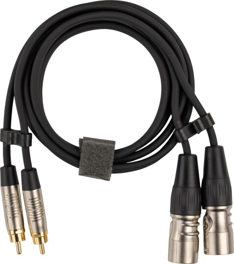 Fuj:Tech 2 X Rca Han 2 X Xlr Han Lydkabel 1,5 M Svart