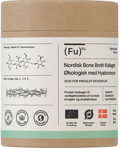 Functional Future Bone Broth Collagen med hyaluronsyre Ø pulver 250 GR Functional Future Bone Broth Collagen med hyaluronsyre Ø pulver 250 GR