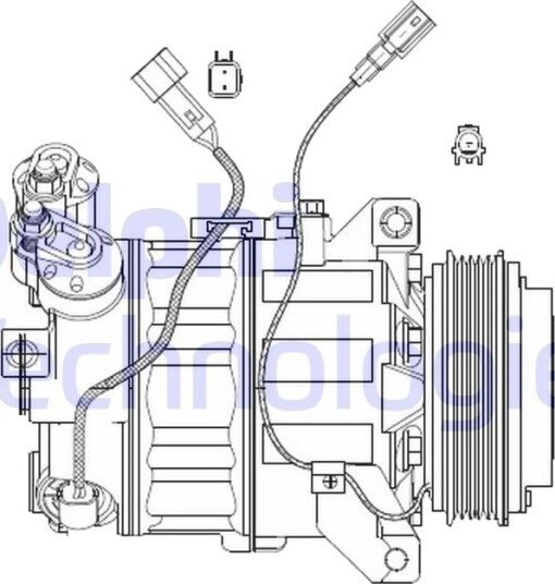 AC kompressor DELPHI CS20482