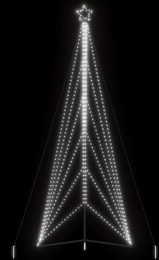LED Juletre 861 LEDs Kald Hvit 478 cm LED Juletre 861 LEDs Kald Hvit 478 cm