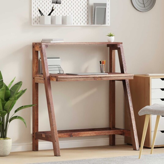 vidaXL Skrivebord Brun 90 x 50 x 103 cm Massiv Reclaim Tre