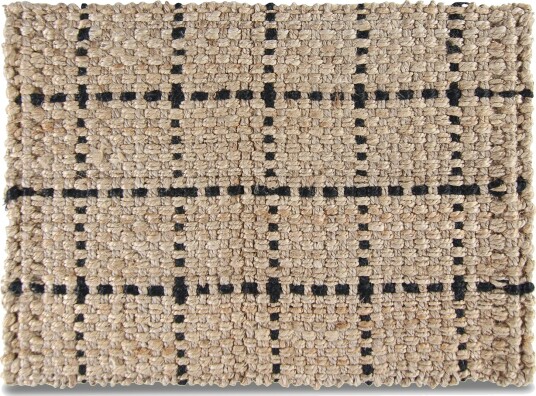 Dørmatte Esther natur/svart Størrelse: 60 x 90 cm Dørmatte Esther natur/svart Størrelse: 60 x 90 cm