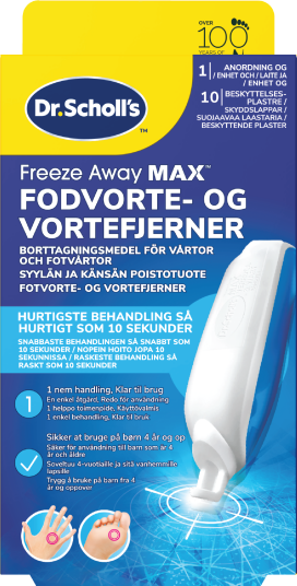 Dr.Scholl´s Freeze Away Max Fotvorte og vortefjerner 35 ml Dr.Scholl´s Freeze Away Max Fotvorte og vortefjerner 35 ml