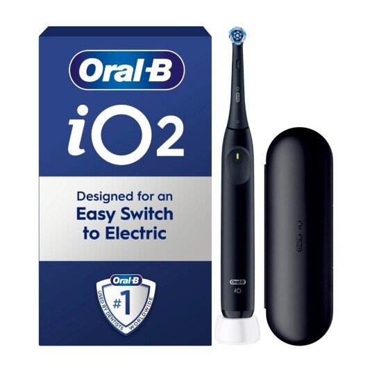 Oral-B iO2 Limited Edition Elektrisk Tannbørste Night Black med 3 Pusseprogrammer
