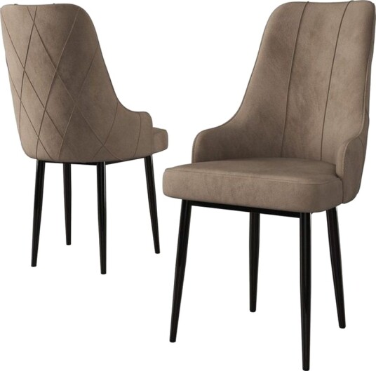 Spisestol Mobarkar Cappuccino / Svart - Cappuccino / Svart
