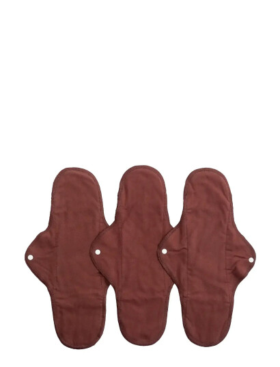 Imse Vimse Sanitary Pads Classic Night, Warm Brown 3-Pack - Brown - ONE SIZE