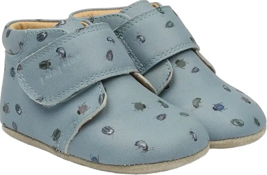 Pom Pom Beginners Velcro Print Blue 23