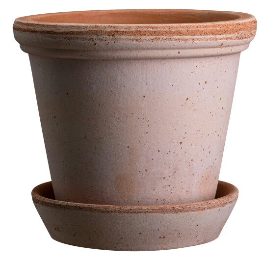 Bergs Potter Flora Krukke Med Tallerken Ø30 cm Rosa