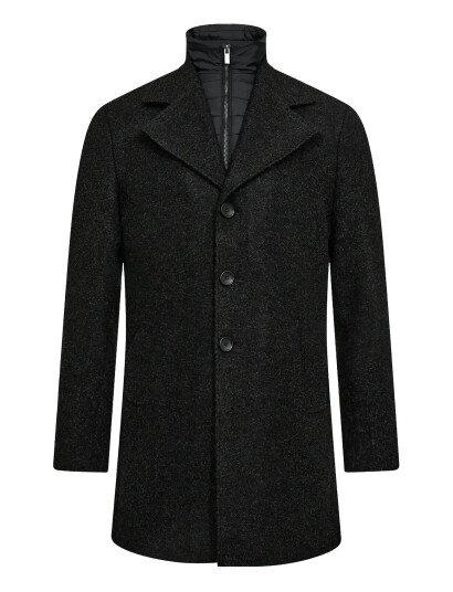 Bruun & Stengade Bs Auckland Slim Fit Coat - Black - S