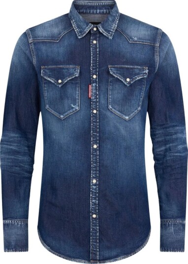 Dsquared2 Herre Skjorter Blå S,