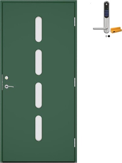 Ytterdør Swedoor Advance-Line Statement Soul med Yale Doorman Classic Home