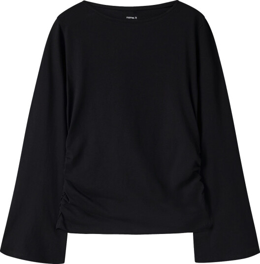 Name It Nkflanni Ls Top Black 122 128