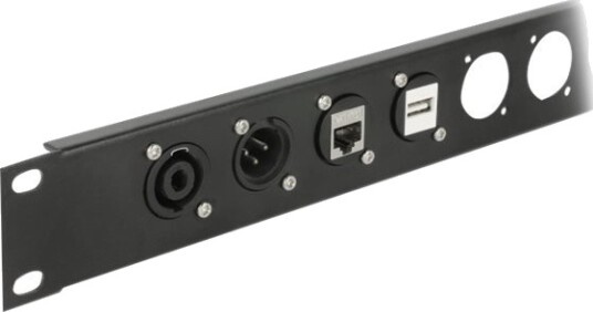 Delock D-Type Module Rj11 Cat.3 Jack To Jack Påknipsbar Mulighetsmodulfrontplate Panelmonterbar Cat 3 Utp Rj-11 Svart