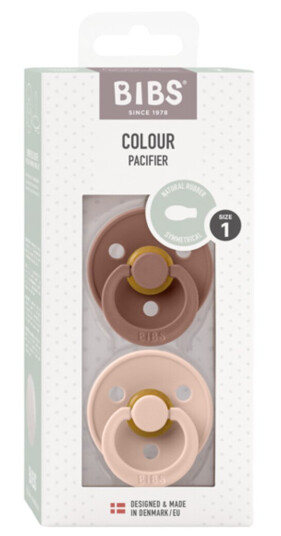 Bibs 2 Pack Latex Symmetriske Smokker Blush/woodchuck