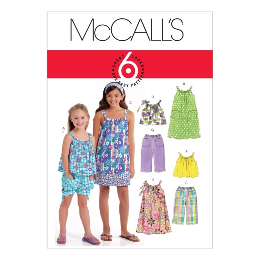 McCall's 5797 - Topp, Kjole og kortbukse CHJ (7-8-10-12-14)
