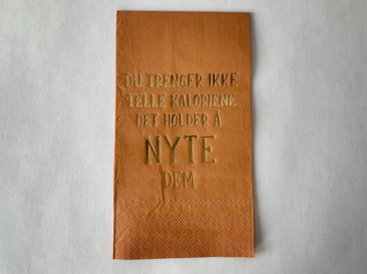 Trend Design Servietter Ikke tell kaloriene