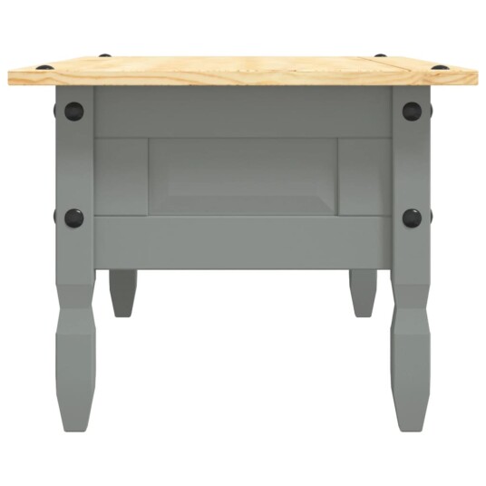 vidaXL Salongbord meksikansk Corona-stil furu 100x60x45 cm grå