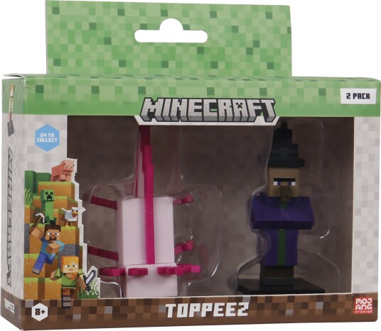 Minecraft 3D Figure 2-Pack Axolotl & Witch