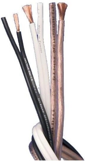 Jentech 1.6mm - Sort Høyttalerkabel - Pris Pr. Meter